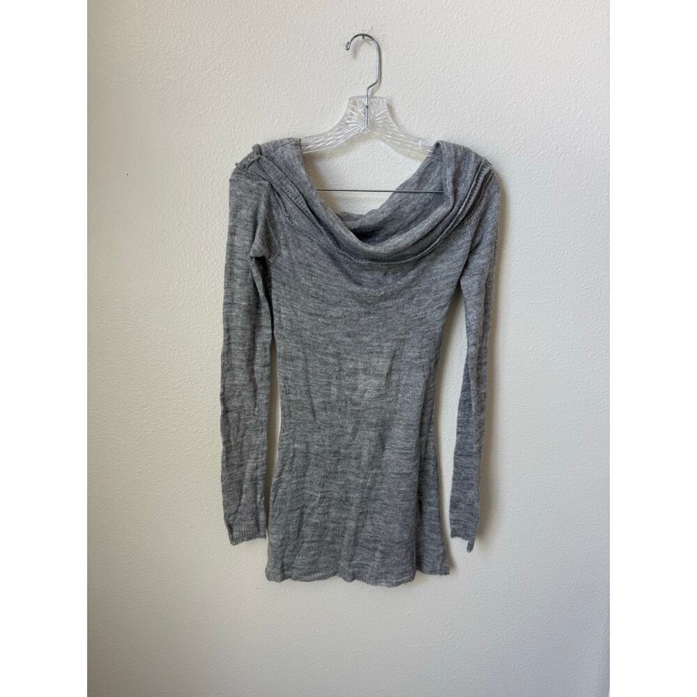 NWT Peppermayo Romeo Bardot Knit Top Grey Size Medium - Picture 3 of 7